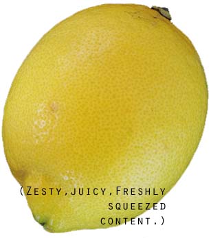 A picture of a lemon to show just how fresh and zesty our guest blog writers are