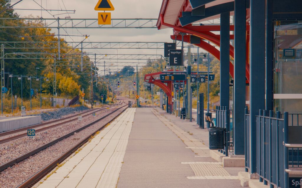 A picture of an empty train station to illustrate my first copywriting crisis - waiting for my content to go live